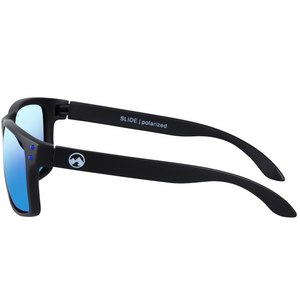 Slide - Matte black frame | ice blue lens