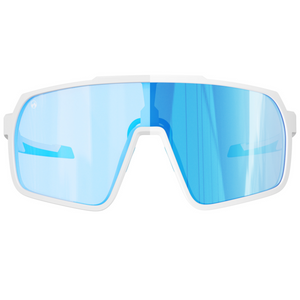 SuperHero-004 - Matte white | clear to full dark blue Revo