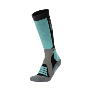 Woolf Snow Socks Merino - size 35-38 Aqua/black/dark grey