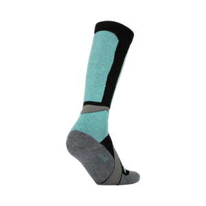 Woolf Snow Socks Merino - size 35-38 Aqua/black/dark grey