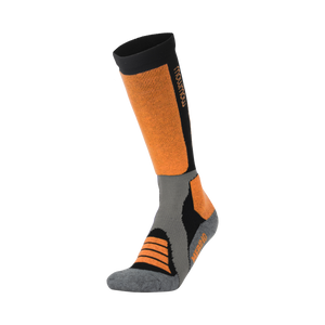 Woolf Snow Socks Merino - size 43-46 Orange/black/dark grey