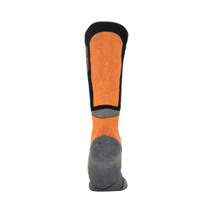 Woolf Snow Socks Merino - size 43-46 Orange/black/dark grey