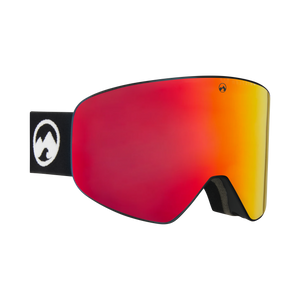 Stealth - M/L black Frame / Red photochromic LuxaLens