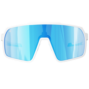 SuperHero-004 - Matte white | clear to full dark blue Revo