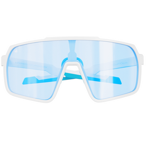 SuperHero-004 - Matte white | clear to full dark blue Revo