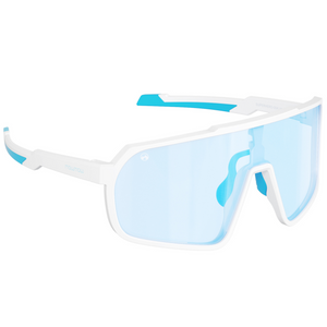 SuperHero-004 - Matte white | clear to full dark blue Revo